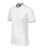 Koszulka ze stójką męska z nadrukiem/haftem logo firmy - Malfini Diamond 273 - Biała