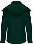 Kurtka Softshell KA414 w kolorze butelkowej zieleni tył