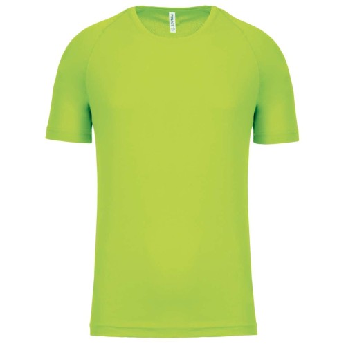 Koszulka sportowa PA438 w kolorze limonkowym przód