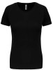 Koszulka sportowa z krótkim rękawem damska PA439 czarna z własnym nadrukiem logo