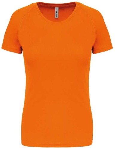 Koszulka sportowa PA439 w kolorze fluorescencyjnej pomarańczy przód
