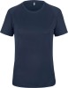 Koszulka sportowa z krótkim rękawem damska PA439 granatowa z własnym nadrukiem logo