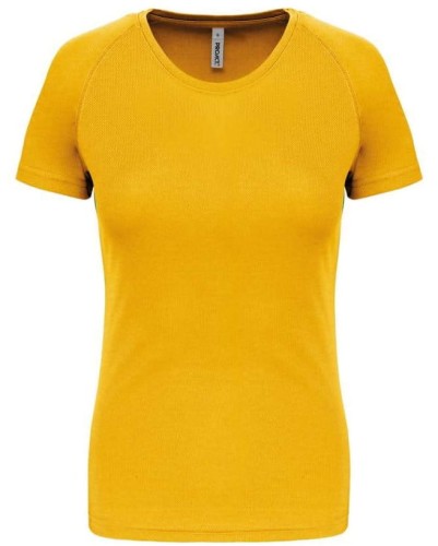 Koszulka sportowa PA439 w kolorze żółtym przód