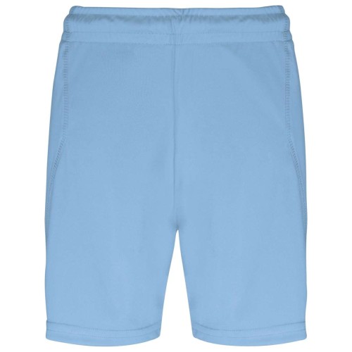 Krótkie spodenki dziecięce PA103  w kolorze błękitnym przód