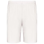 Krótkie spodenki męskie PA101 w kolorze białym przód