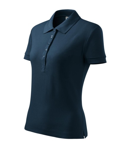 Koszulka Polo Cotton w kolorze granatowym bok
