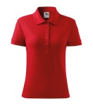 Koszulka Polo Cotton w kolorze czerwonym przód
