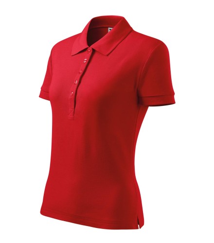 Koszulka Polo Cotton w kolorze czerwonym bok
