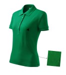 Koszulka Polo Cotton w kolorze zieleni traw bok