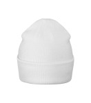 Czapka beanie w kolorze białym tył