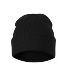 Czapka beanie w kolorze czarnym przód