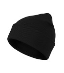 Czapka beanie w kolorze czarnym bok