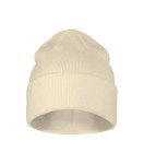 Czapka beanie w kolorze migdałowym przód