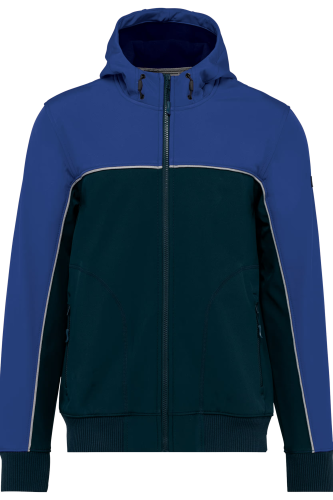 Kurtka Softshell WK450 w kolorze Navy/Royal Blue przód