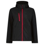 Kurtka Softshell RETRA701 w kolorze Black/Classic Red przód