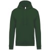 Bluza męska z kapturem bawełniana z nadrukiem/haftem – KA476 - forest green