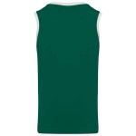 Koszulka koszykarska PA4050 w kolorze ciemnym zielonym tył