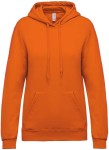 Bluza z kpaturem KA473 w kolorze pomarańczowym przód