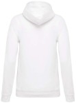 Bluza z kpaturem KA473 w kolorze białym tył