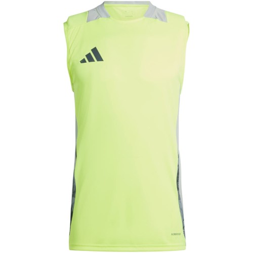 Koszulka treningowa Adidas Tiro 24 w kolorze limonkowym przód