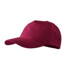 Czapka z daszkiem Malfini 5P 307  w kolorze garnet bok