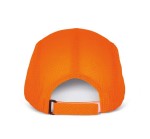 Czapka robocza z naszywką KP213 w kolorze fluorescencyjnym pomarańczowym tył