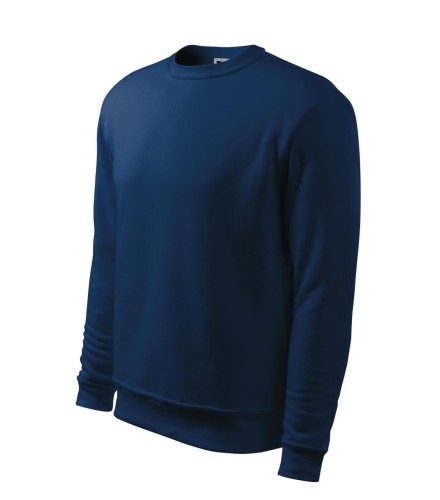 Bluza bez kaptura Malfini 406 Essential w kolorze ciemnoniebieskim bok