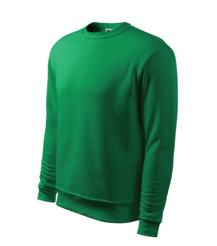 Bluza bez kaptura Malfini 406 Essential w kolorze zieleni traw bok