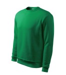 Bluza bez kaptura dziecięca Malfini 406 Essential w kolorze zieleni traw bok