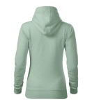 Bluza z kapturem Malfini 414 Cape w kolorze sage tył
