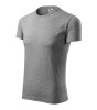 Koszulka slim fit męska z nadrukiem/haftem logo firmy - Malfini Viper 143 - Ciemnoszara melanż #Polecamy