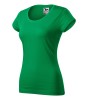 Koszulka slim fit damska z nadrukiem/haftem logo firmy - Malfini Viper 161 - Zieleń trawy #Polecamy