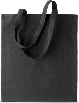 Torba na zakupy 130 g/m2 z nadrukiem logo firmy - KI0223 - czarna