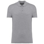 Koszulka polo kA295 w kolorze ciemnoszarym melanż przód