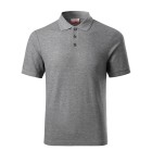 Koszulka polo robocza Rimeck R22 w kolorze ciemnoszarym melanż przód