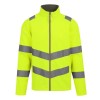 Kurtka softshell męska odblaskowa z nadrukiem logo firmy - RETRA712 - żółta