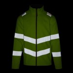 Kurtka softshell męska odblaskowa Retra712 w kolorze żółtym odblask