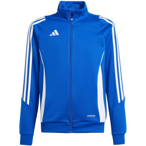 Bluza treningowa dziecięca Adidas Tiro 24 w kolorze niebieskim przód