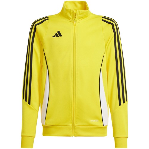 Bluza treningowa dziecięca Adidas Tiro 24 w kolorze żółtym przód