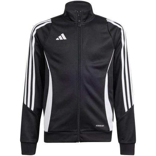 Bluza treningowa dziecięca Adidas Tiro 24 w kolorze czarnym przód