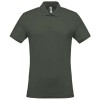 Bawełniana koszulka polo męska z nadrukiem/haftem logo firmy-  Kariban KA254 - Ciemna Khaki #Polecamy