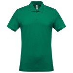 Koszulka Polo męska KA254 w kolorze zielonym przód