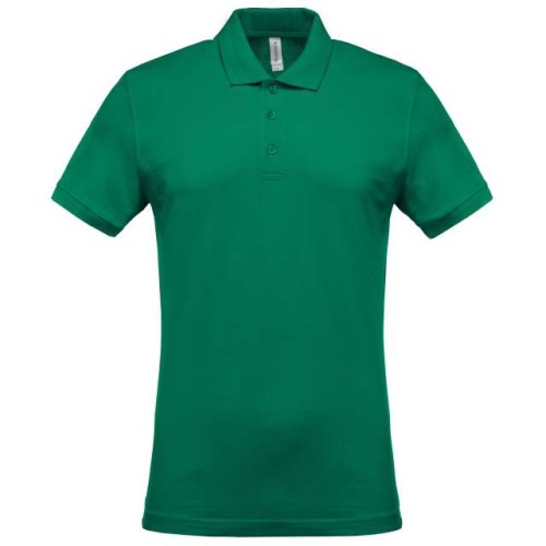 Koszulka Polo męska KA254 w kolorze zielonym przód