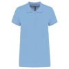 Bawełniana koszulka polo damska z nadrukiem/haftem logo firmy-  Kariban KA255 - Błękitna #Polecamy