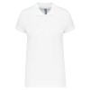 Bawełniana koszulka polo damska z nadrukiem/haftem logo firmy-  Kariban KA255 - Biała #Polecamy