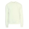 Bluza dresowa Crewneck oversize z nadrukiem - VE835T - Kremowa - Produkowana w Europie