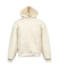 Bluza z kapturem Oversize Boxy z nadrukiem/haftem logo - VE889T - Kremowa - Produkowana w Europie