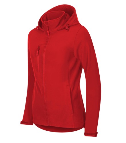 Kurtka Softshell Malfini Trail 549 w kolorze czerwonym bok