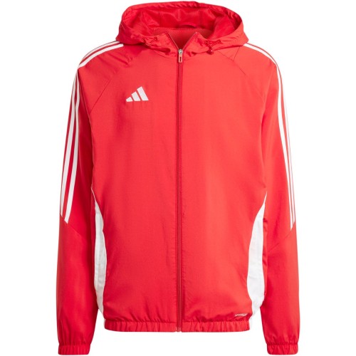 Wiatrówka Adidas Tiro 24 w kolorze czerwonym przód