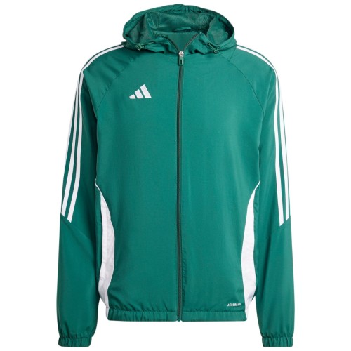 Wiatrówka Adidas Tiro 24 w kolorze zielonym przód